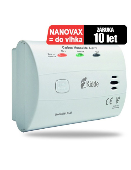 Detektor CO Kidde 10LLCO - odolný proti vlhkosti