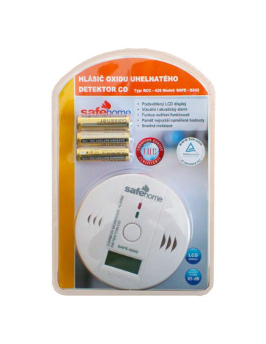 Detektor CO SAFE 0242 - měření oxidu uhelnatého