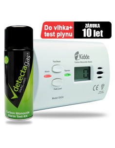 Detektor CO Kidde 7DCO a testovací plyn