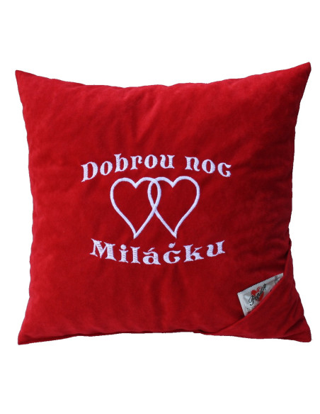Polštářek Dobrou noc miláčku 2