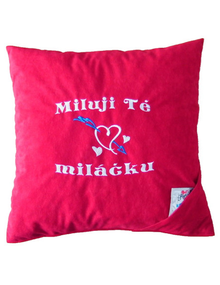 Polštářek Miluji tě miláčku - šíp 1