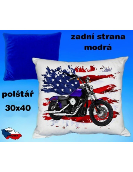 Polštářek motocykl 77