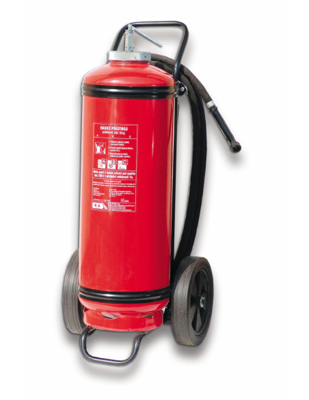 Pojízdný hasicí přístroj práškový 50kg