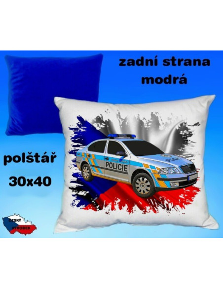 Polštářek auto POLICIE Škoda Octavia