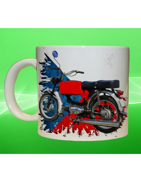 Foto hrneček motocykl Jawa 50 Mustang