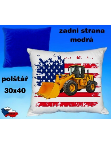 Polštářek stavební technika KOLOVÝ NAKALDAČ