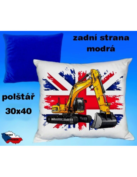 Polštářek stavební technika PÁSOVÝ BAGR