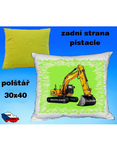 Polštářek stavební technika PÁSOVÝ BAGR 2