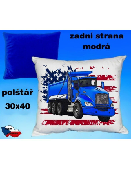 Polštářek s motivem NÁKLADNÍ AUTO