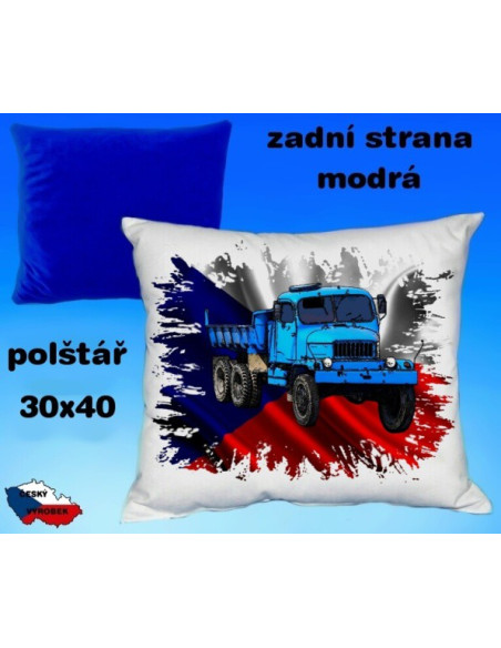 Polštářek s motivem NÁKLADNÍ AUTO PRAGA V3 S - 2