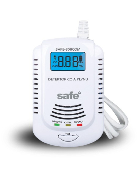 SAFE 808COM Kombinovaný detektor CO, hořlavých a výbušných plynů