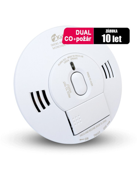 Detektor CO a hlásič požáru Kidde 10SCO