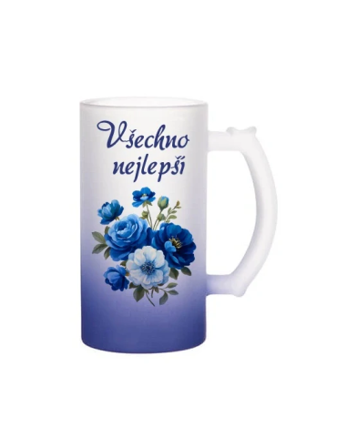 Skleněný korbel na přání