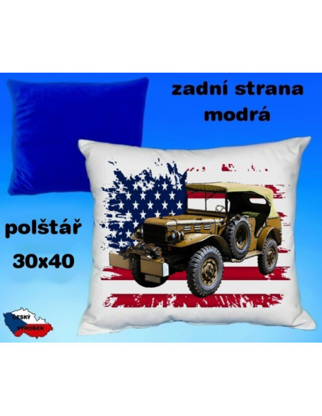 polštářek s armádním motivem