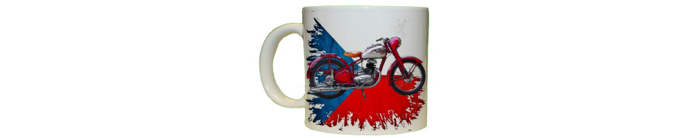 Hrneček s motivem motocyklů, hrnek motocykly