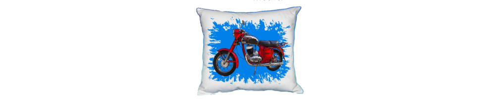 Polštářek s motivem motocyklů